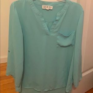 Pink Rose quarter sleeve blouse